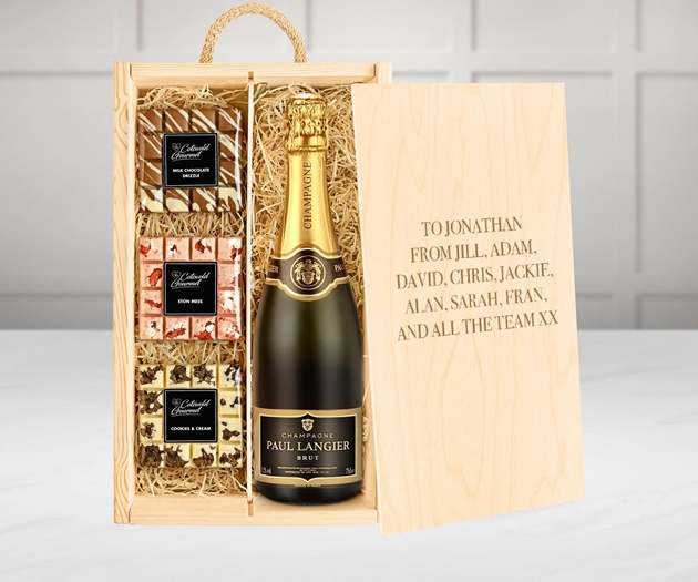 Housewarming Personalised Chocolate Tasting Experience With Champagne